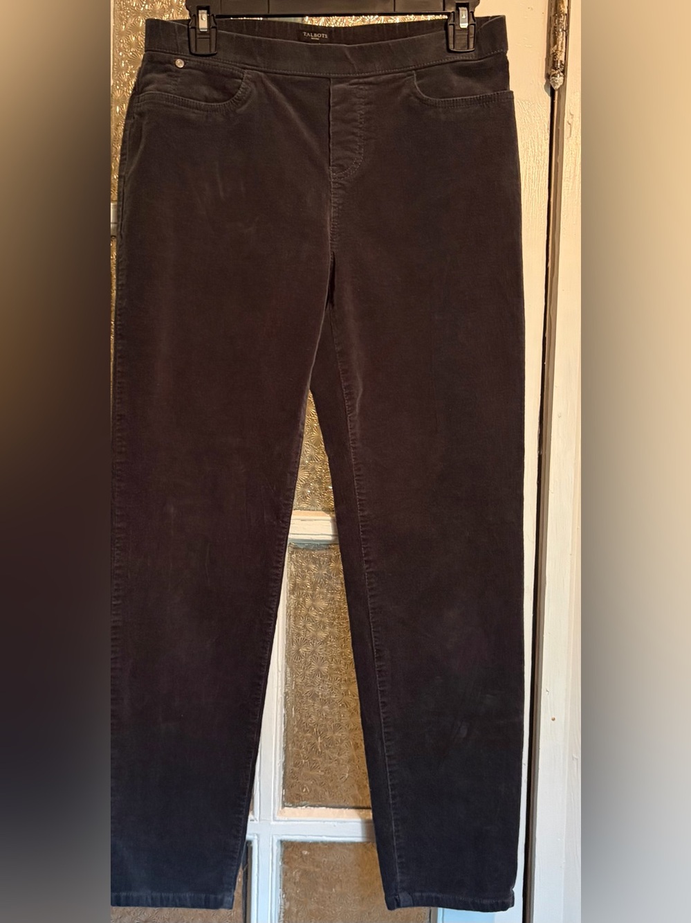 Talbots Petites Medium Classic Women's Corduroy Jeans - Muted Gray. VGUC.